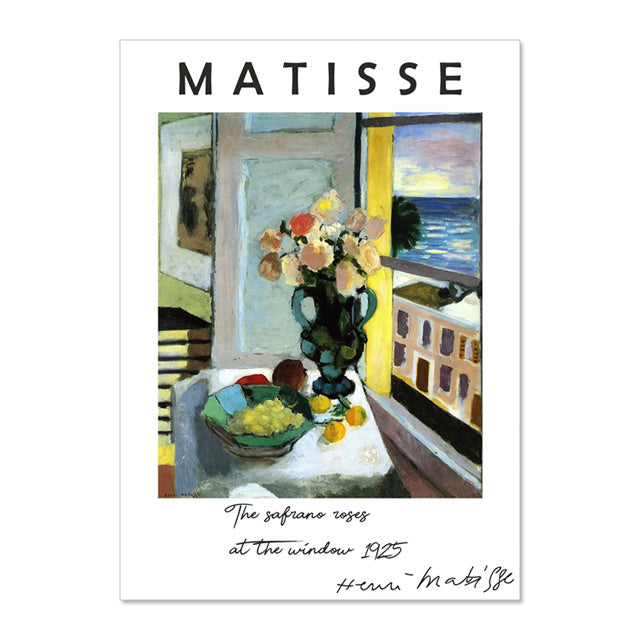 Vintage Abstract Landscape Wall Art Canvas Painting matisse