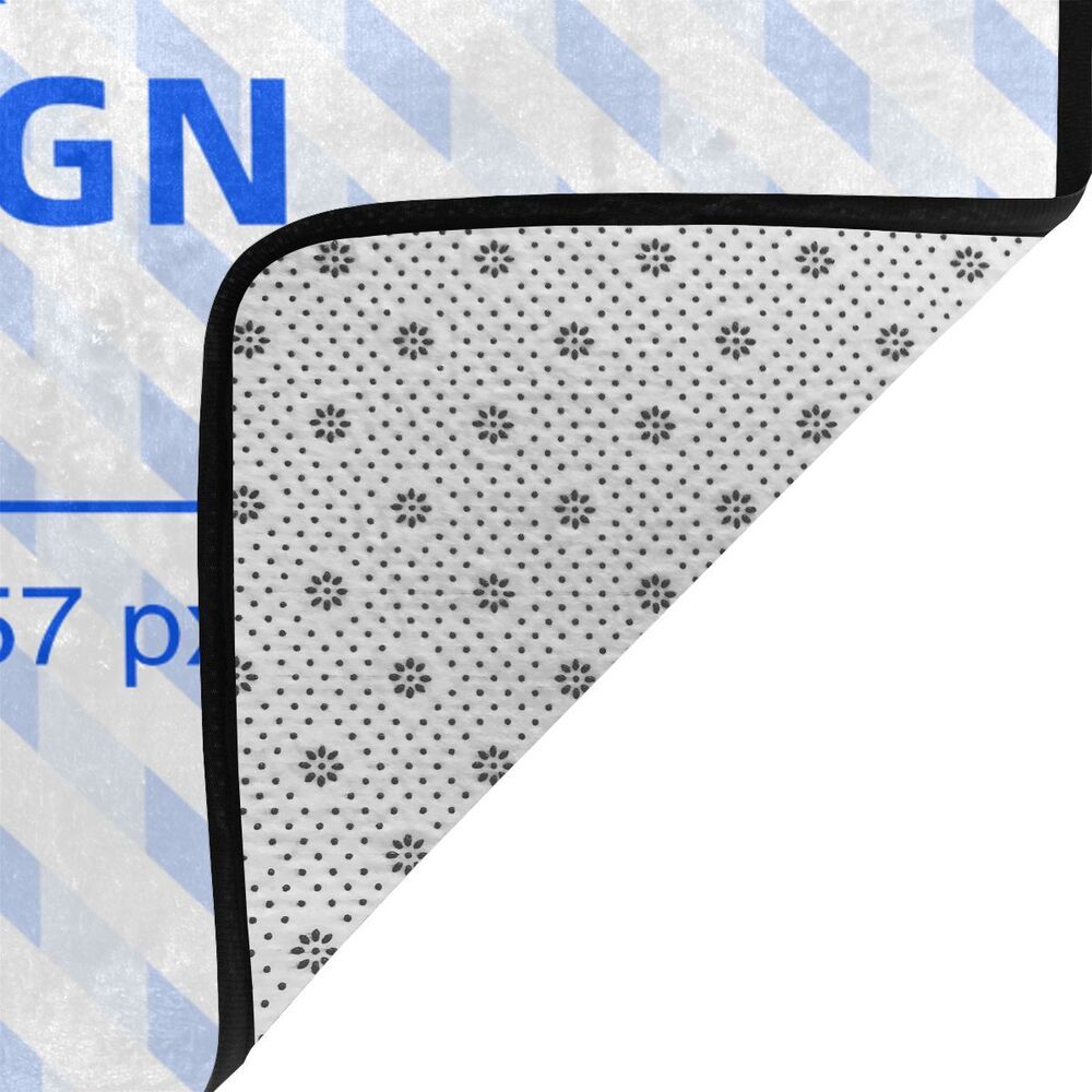 Flannel Absorbent Non-slip Easy-care Floor Mat