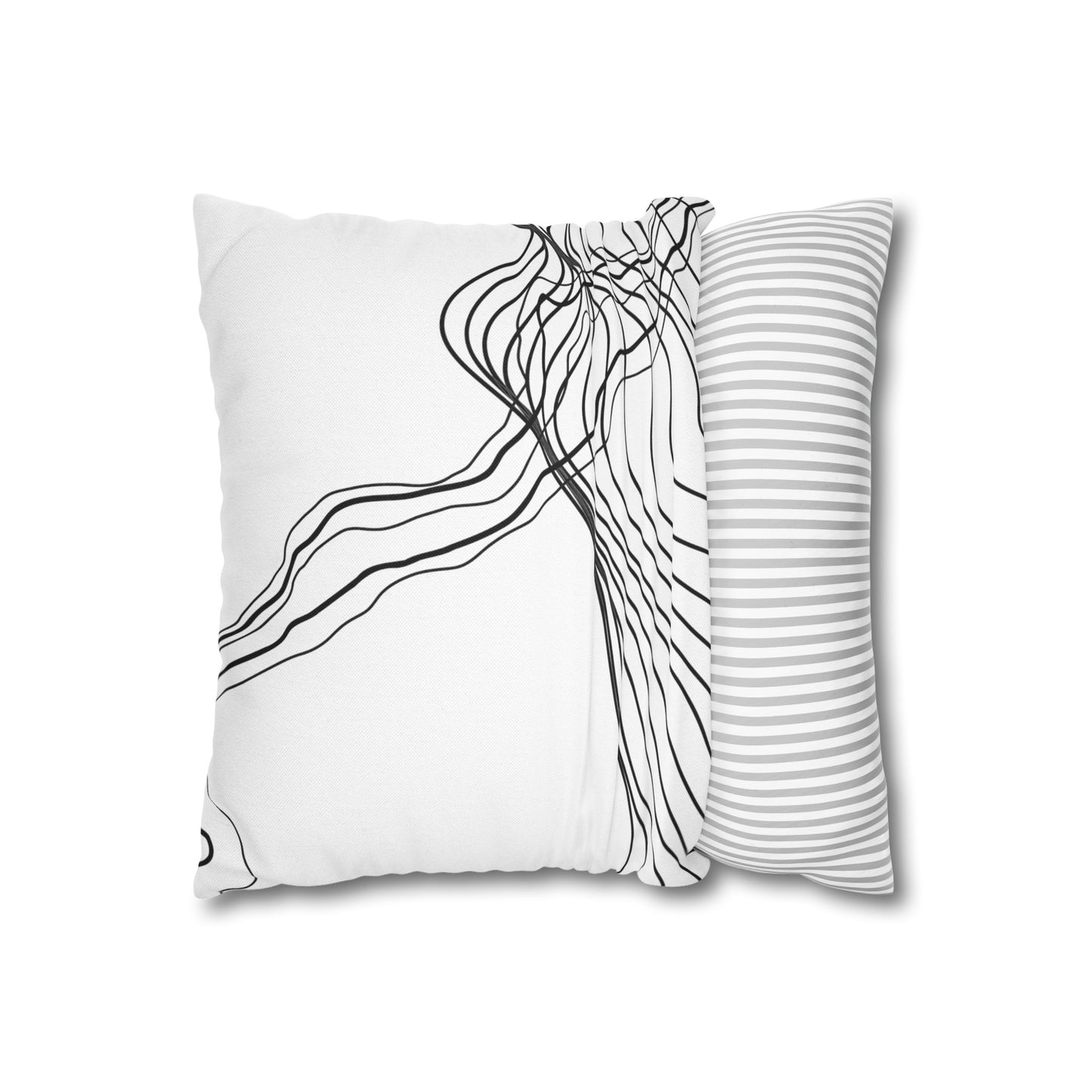 Spun Polyester Square Pillowcase