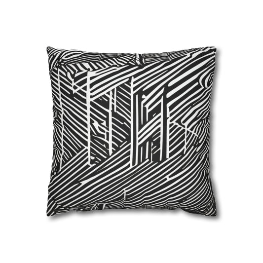 Spun Polyester Square Pillowcase