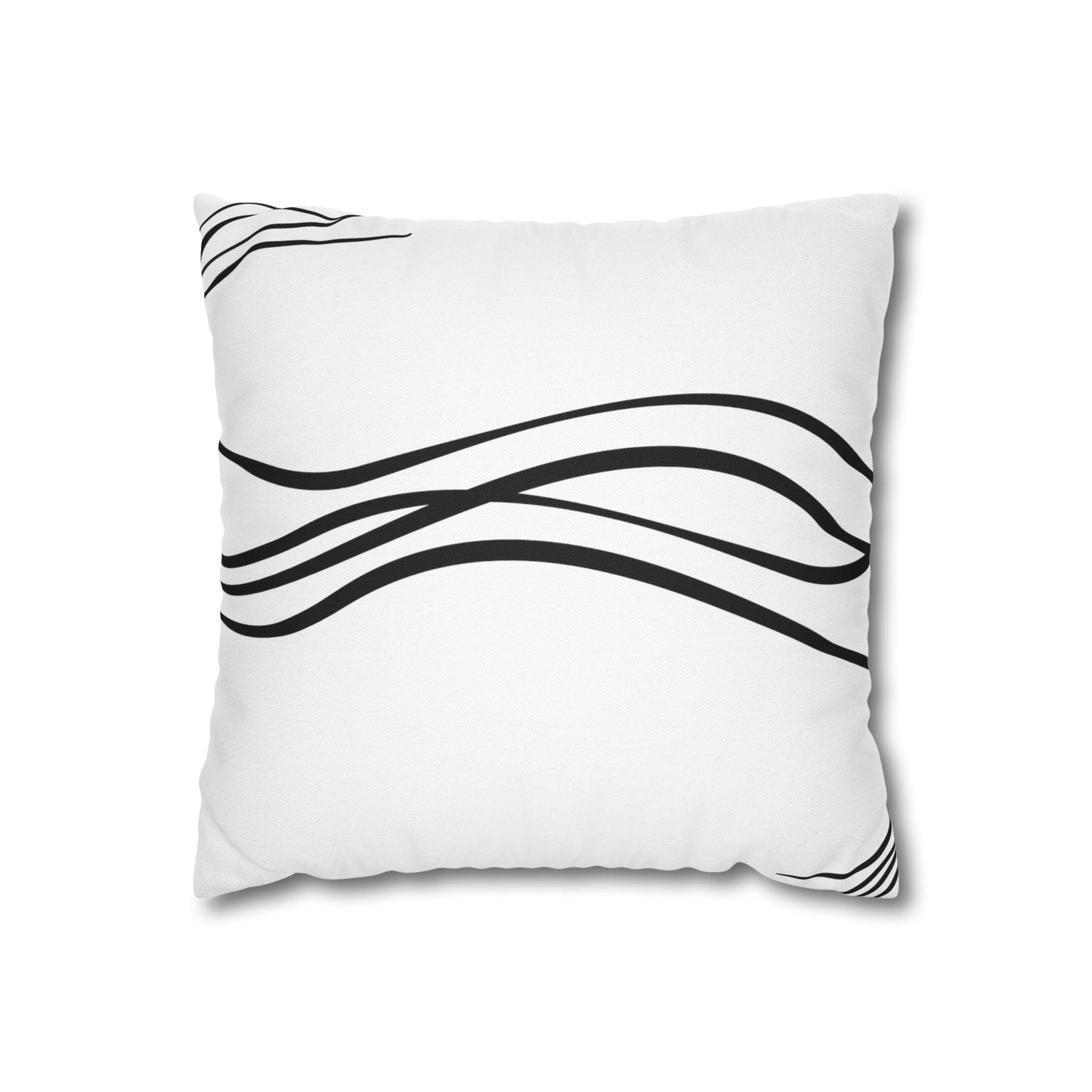 Spun Polyester Square Pillowcase