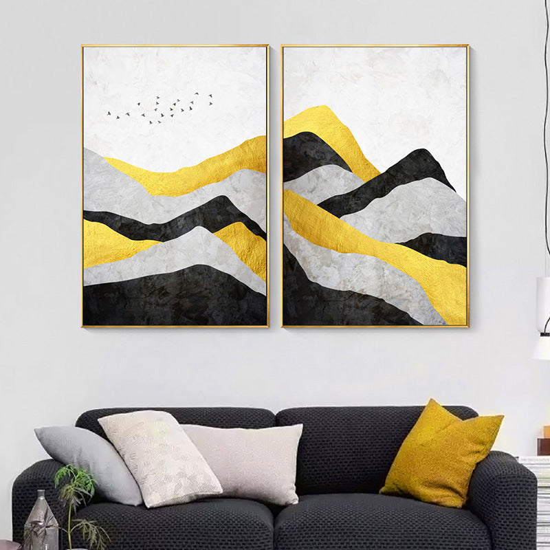 Abstract landscape mural