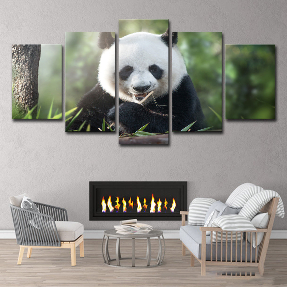 Panda canvas poster