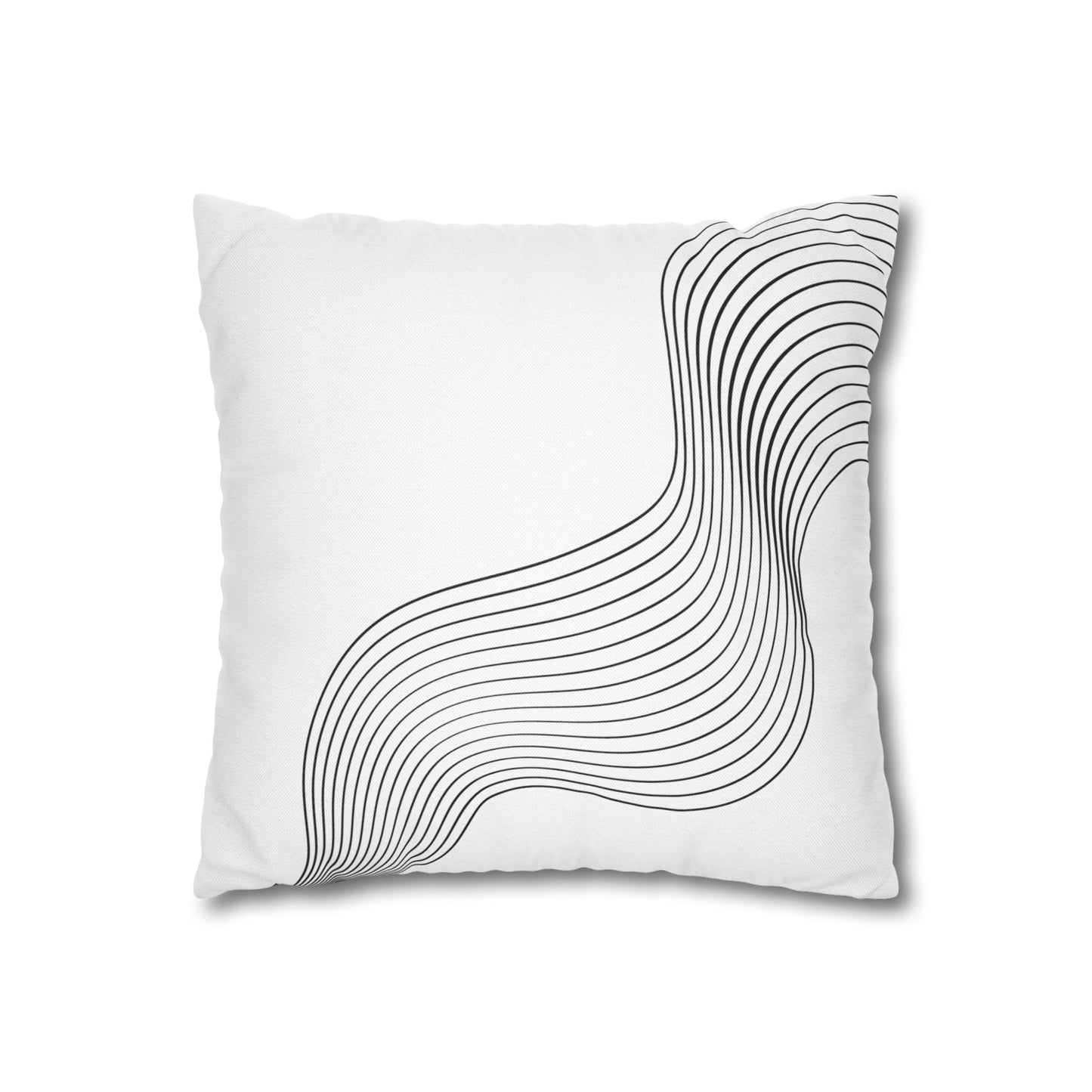 Spun Polyester Square Pillowcase