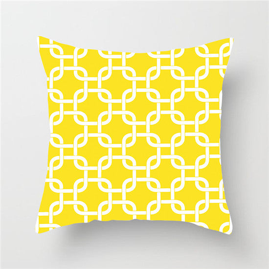 Home yellow pillowcase