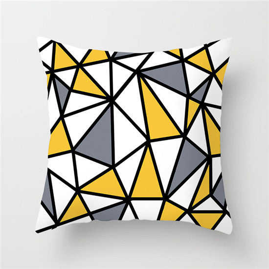 Home yellow pillowcase