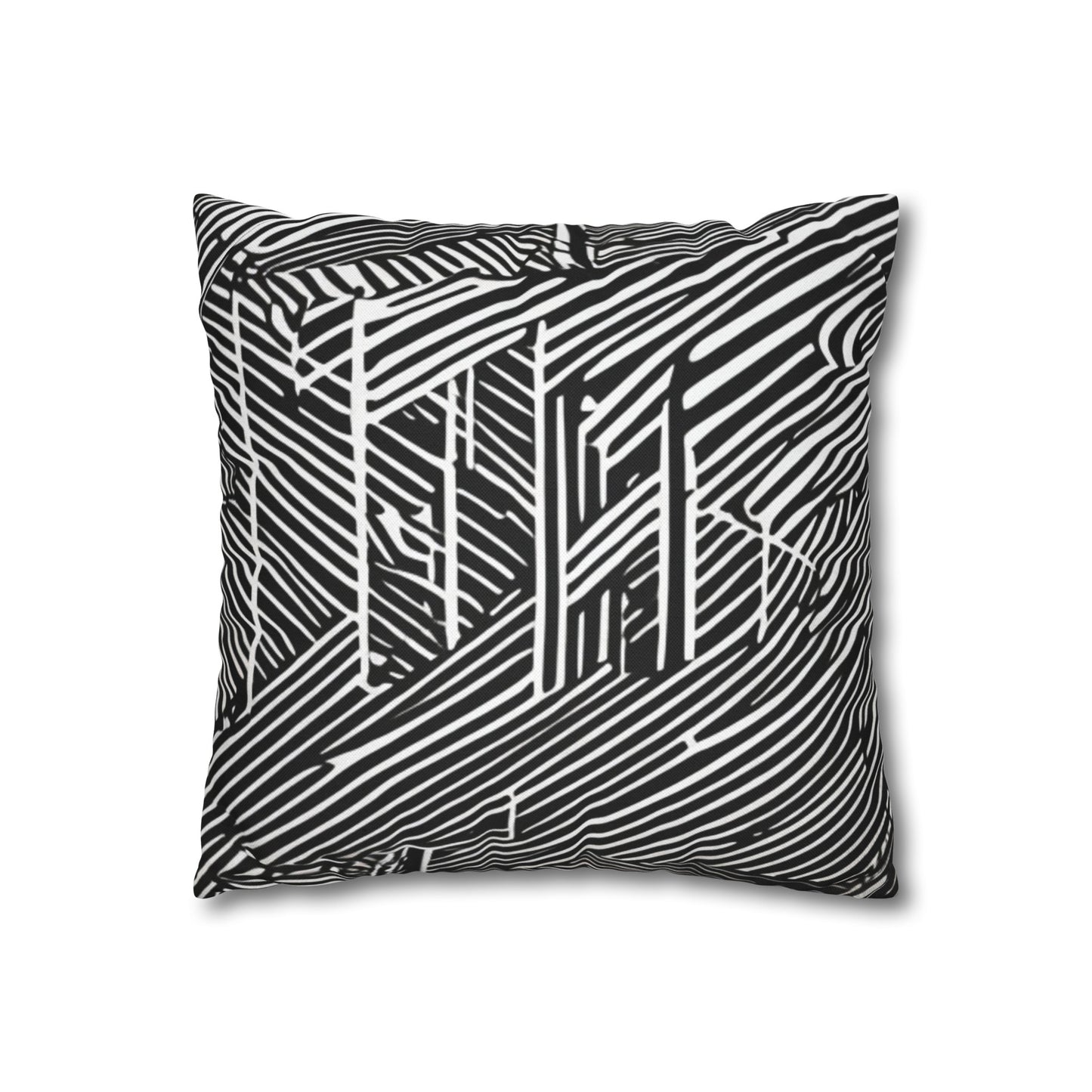 Spun Polyester Square Pillowcase