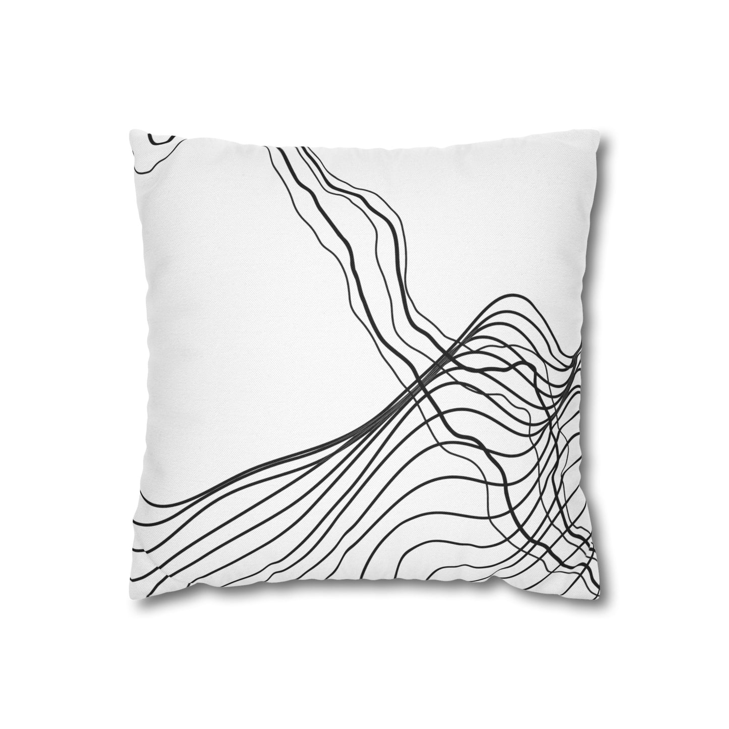 Spun Polyester Square Pillowcase