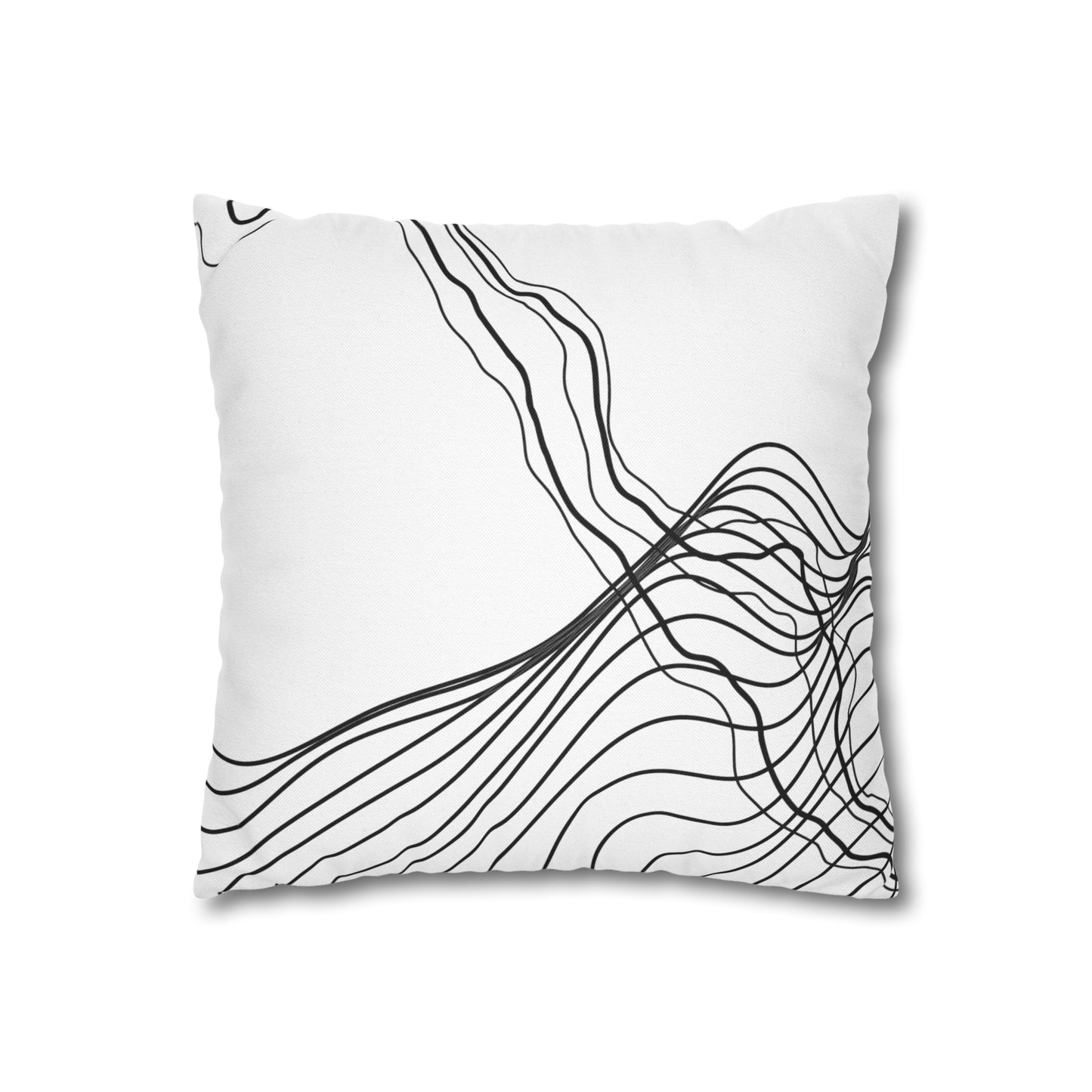 Spun Polyester Square Pillowcase