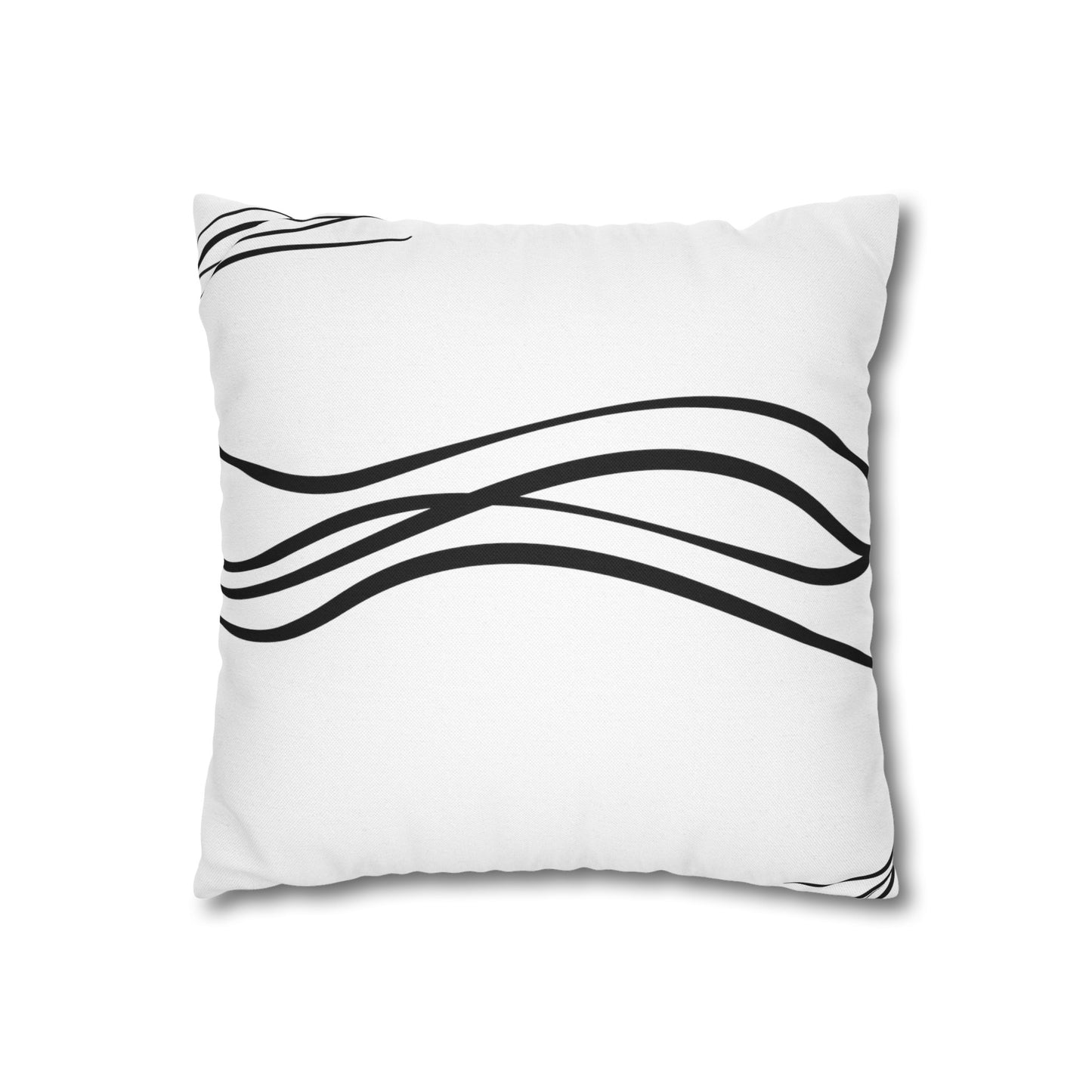 Spun Polyester Square Pillowcase