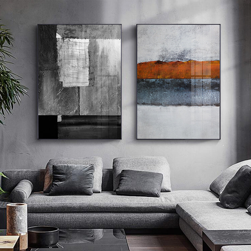 Scandinavian Abstract Gray Wall Art Modern Picture Poster