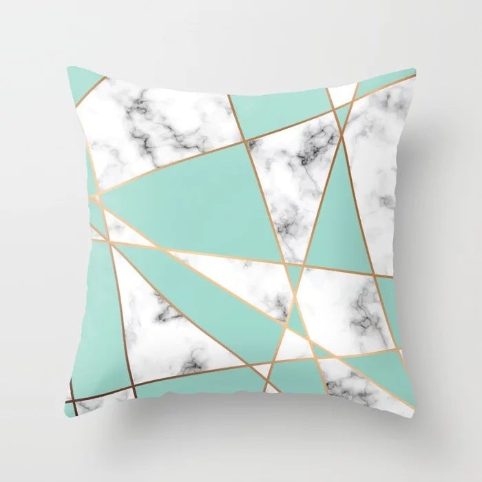 Pink Geometric Abstract Decorative Pillows Case