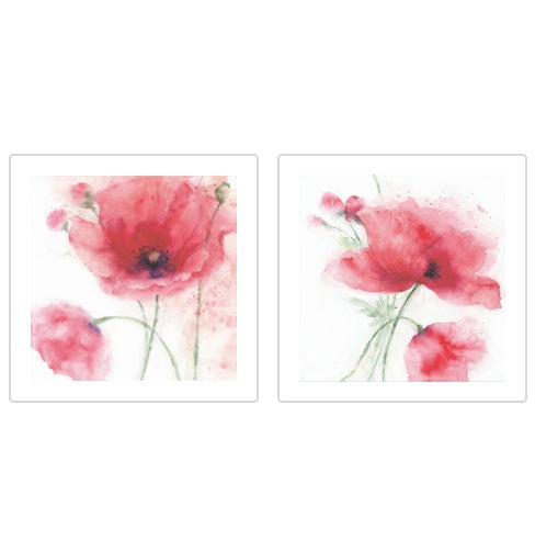 Colorful Watercolor Floral Wall Painting Canvas Print