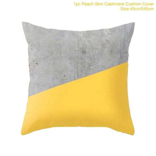 Home yellow pillowcase