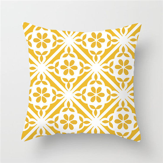 Home yellow pillowcase