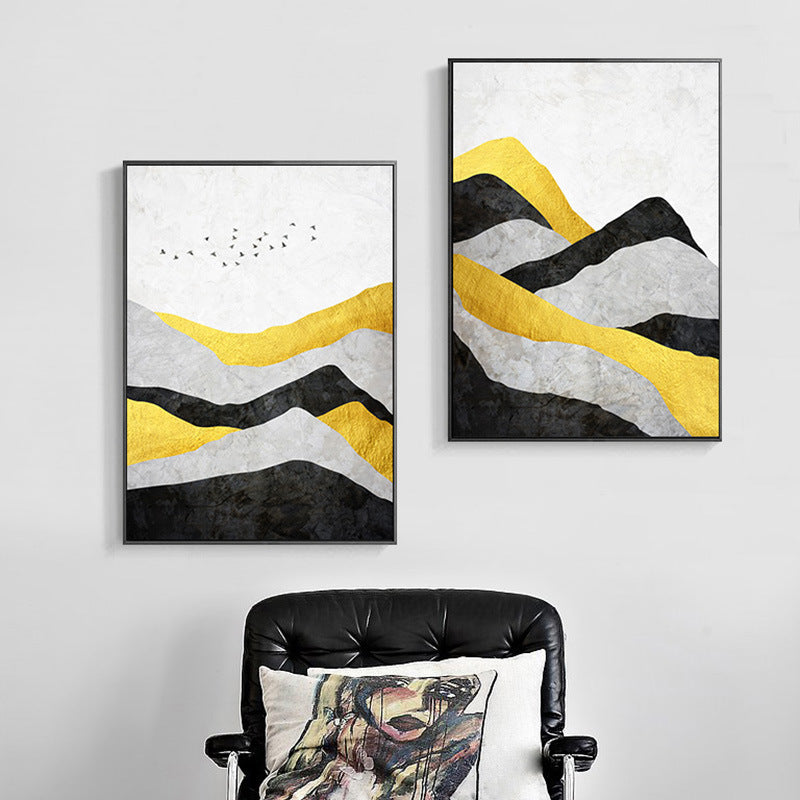 Abstract landscape mural