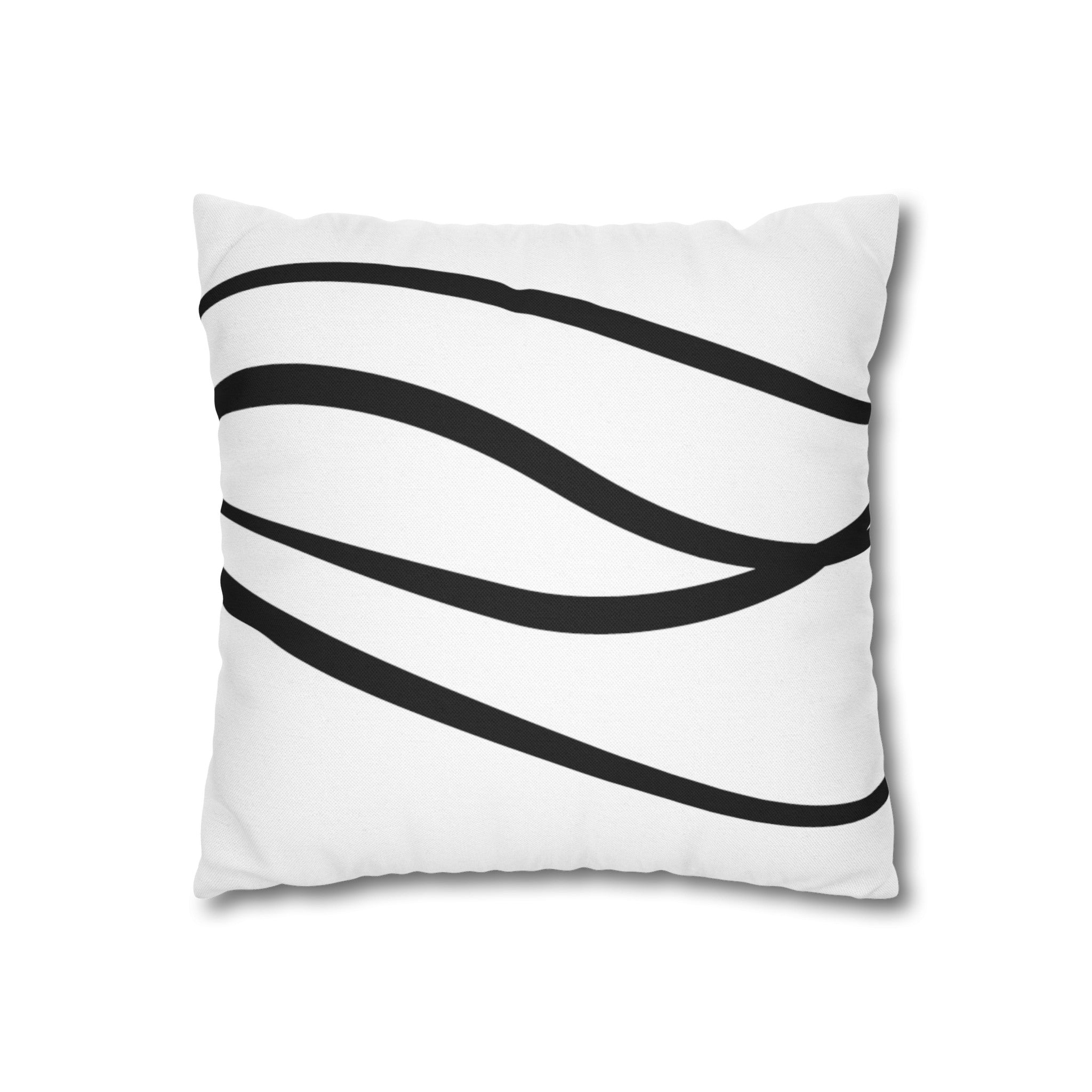 Spun Polyester Square Pillowcase
