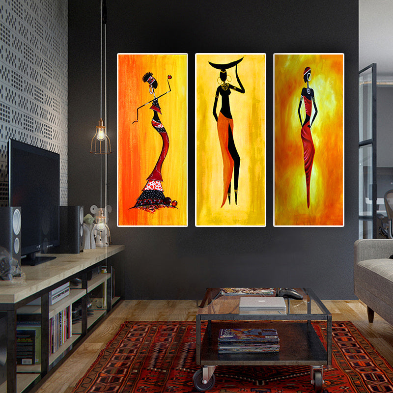 Abstract Oil Painting On Canvas, Wall Art Picture Of Living Room