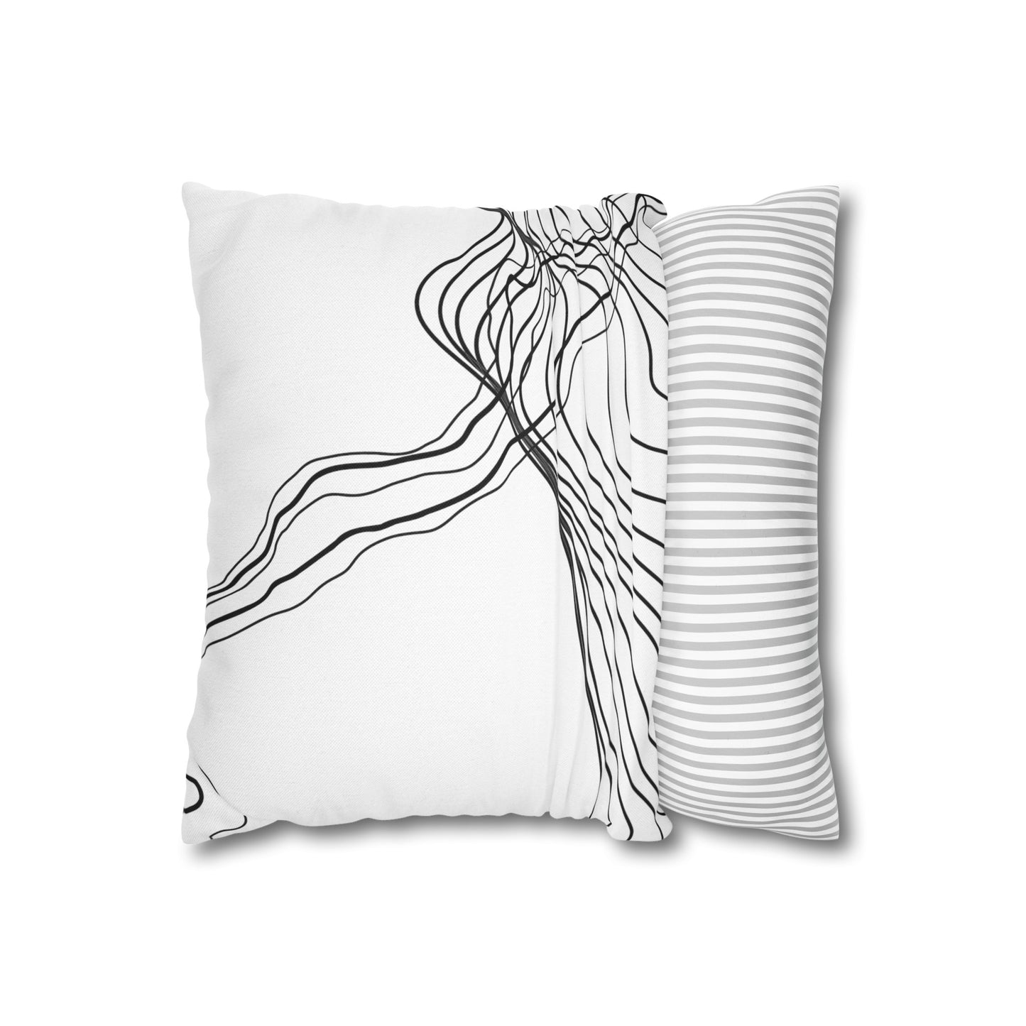 Spun Polyester Square Pillowcase