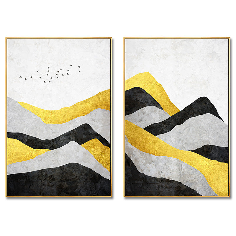 Abstract landscape mural