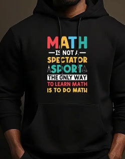 Men's Printed Hoodie math