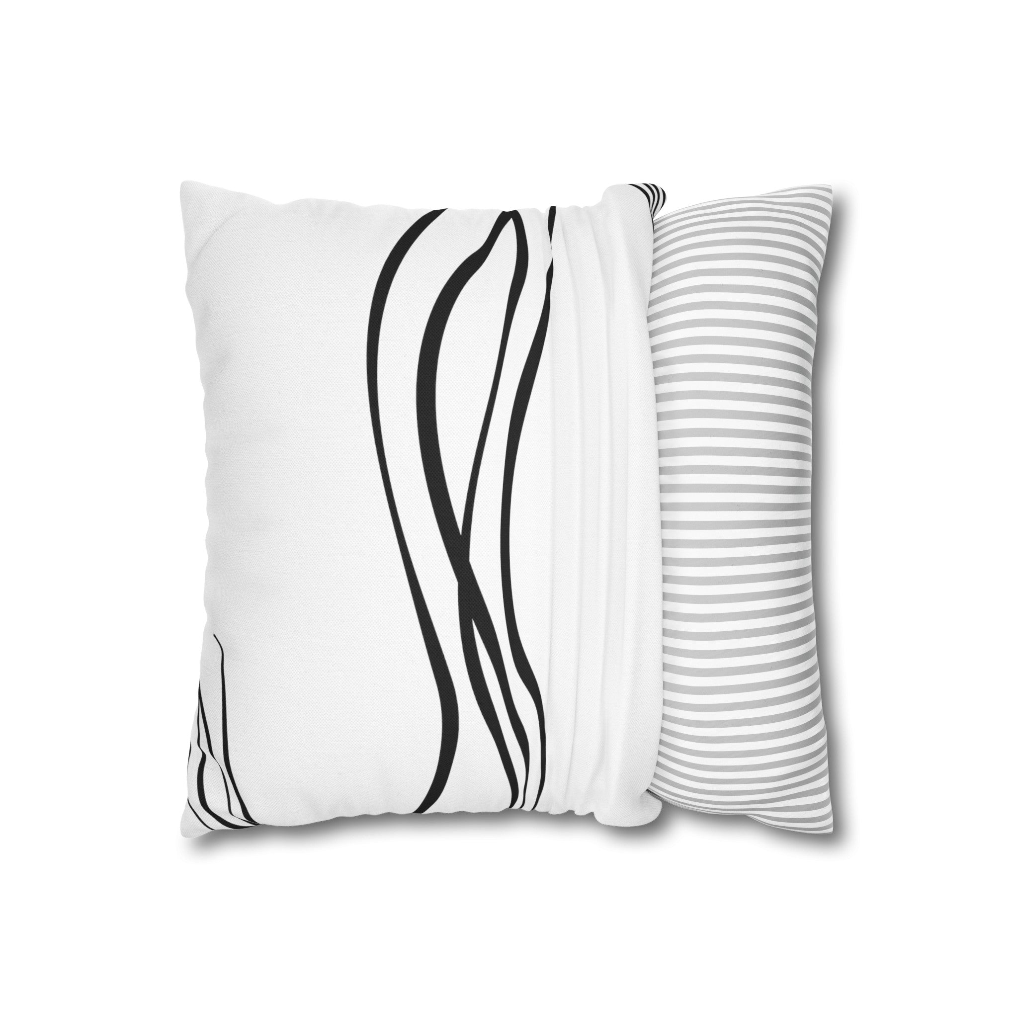 Spun Polyester Square Pillowcase