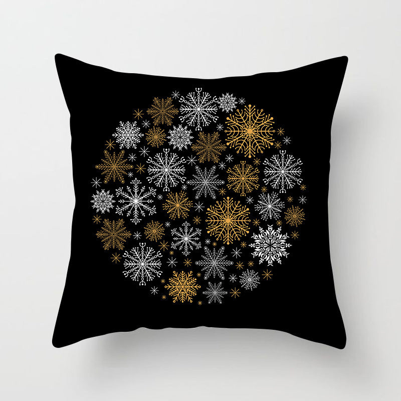 Snow moose pillow case