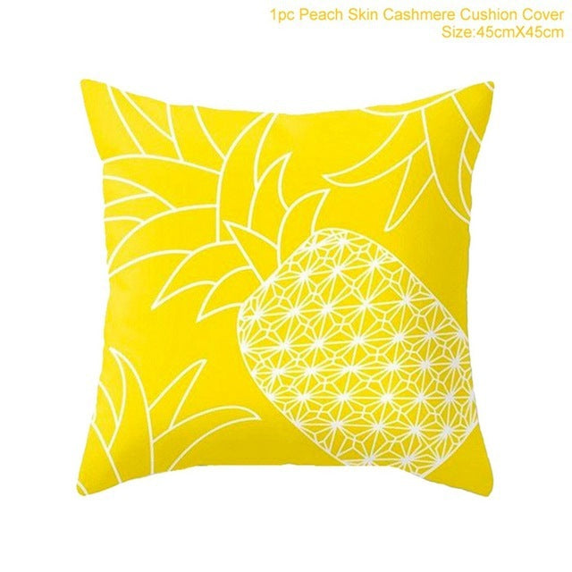 Home yellow pillowcase