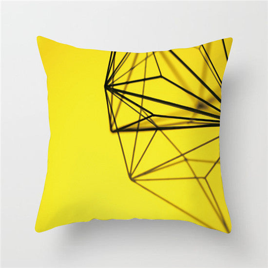 Home yellow pillowcase