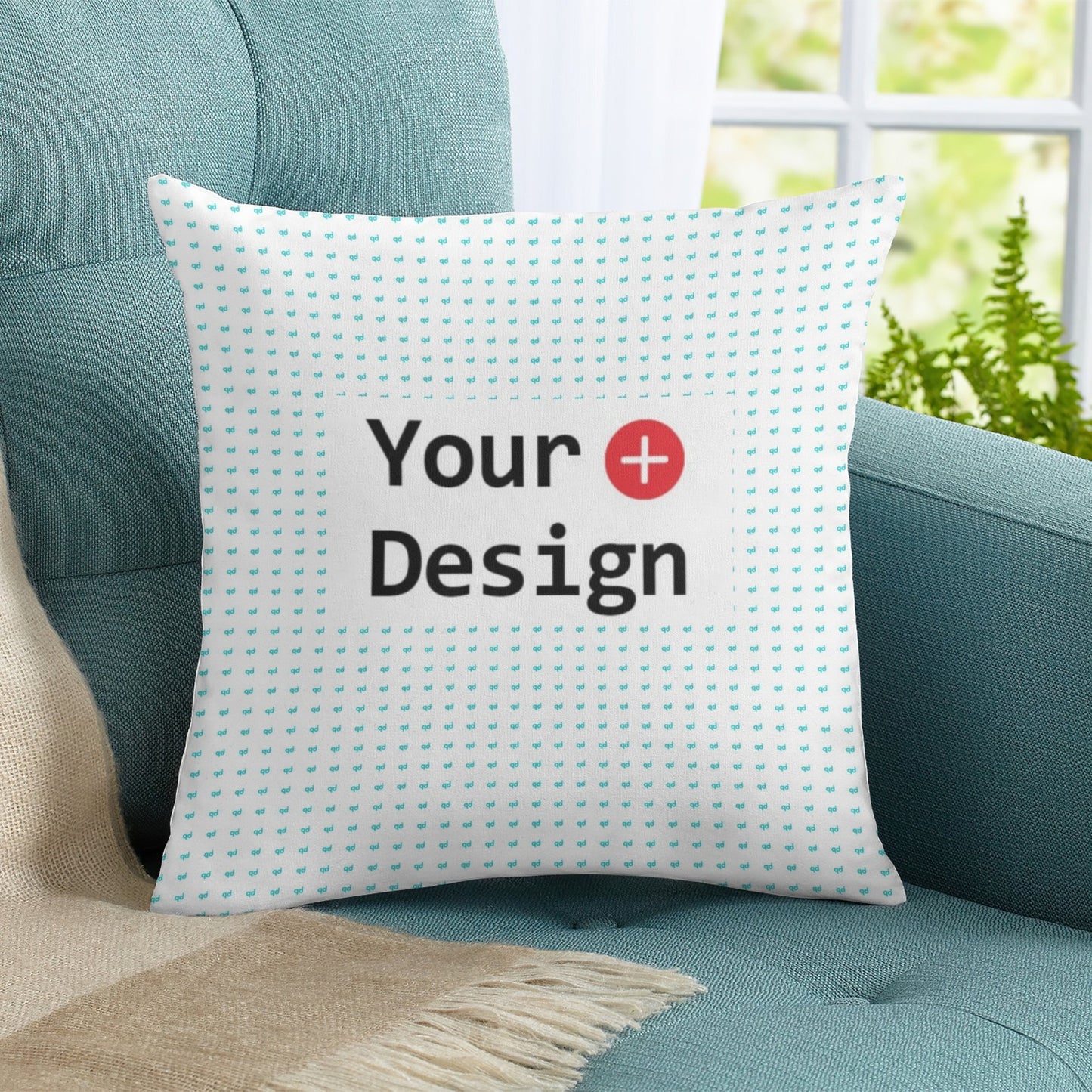 POD Home Fashion Simple Pillow Cover Customized Contact Business