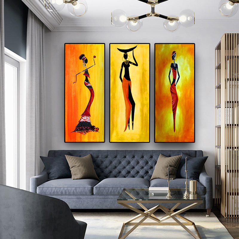 Abstract Oil Painting On Canvas, Wall Art Picture Of Living Room