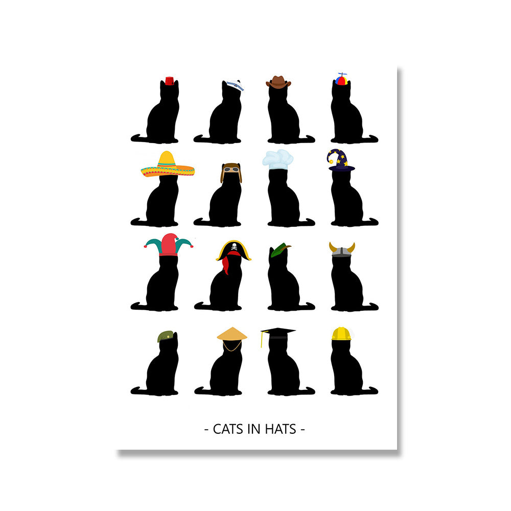 Cat Butt Napkin Wall Art Canvas Painting