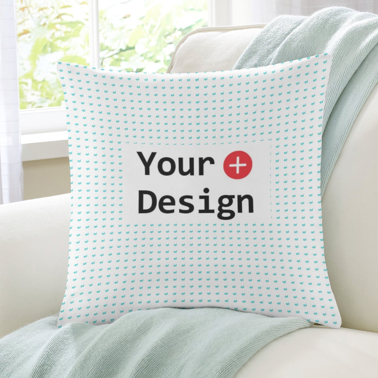 POD Home Fashion Simple Pillow Cover Customized Contact Business