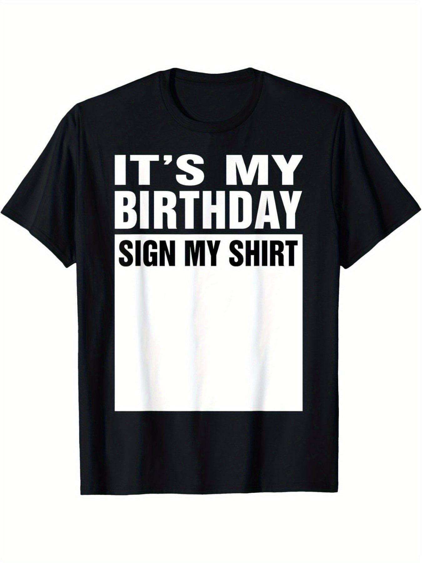 My Birthday Logo, My T-shirt, Gift T-shirt, Summer Comfortable Casual Short Sleeved T-shirt